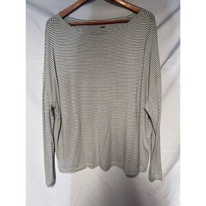 All saints Striped Black and White Women's Top